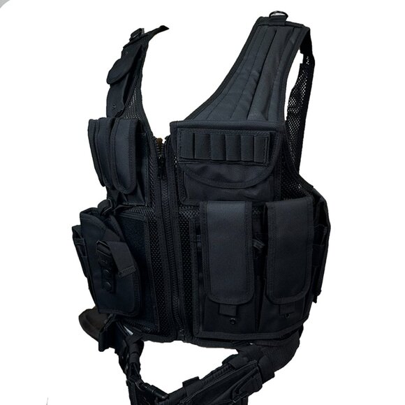 Law Enforcement Tactical Vest Left Hand Draw New Never Worn  ~FREE SHIPPING~ - Picture 9 of 11